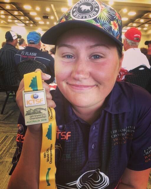 Emma Fitzpatrick competed in the DTL world championships in Wagga Wagga last year and came second in the C grade. Picture: Supplied. 