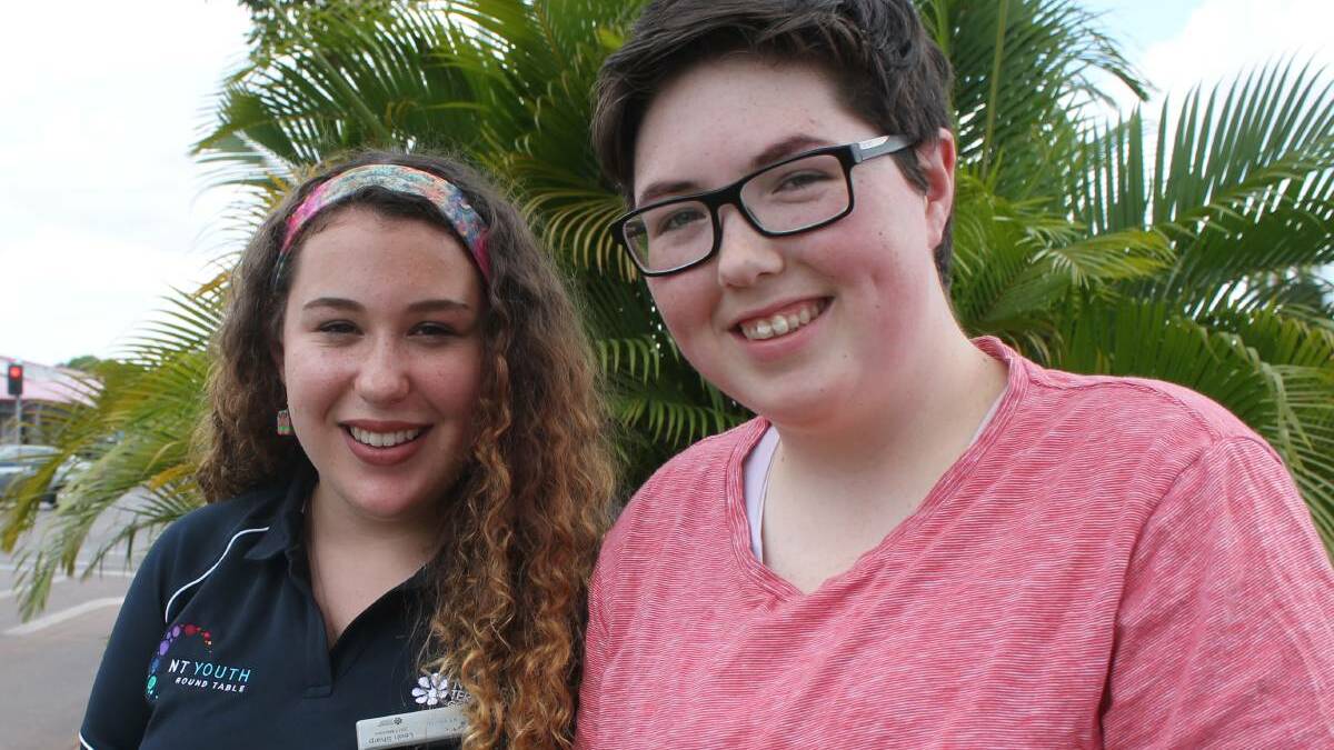 YOUTH AMBASSADORS: Leah Sharp and Phoebe Hooper represent Katherine on the NT Youth Round Table.