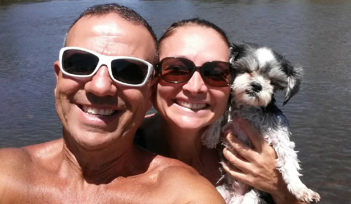 MISSING: Dave and Vanessa Curmi have spent the past 16 years with Trish right by their side, but a trip to Katherine has left them devastated after the aging dog escaped. 