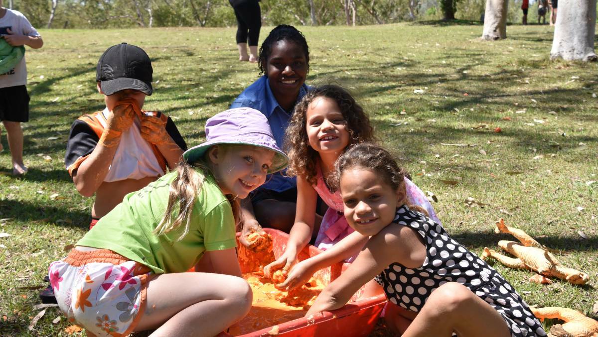 The Low Level Nature Reserve was packed with children for the Katherine Isolated Children’s Service’s Playgroup in the Park, in October of last year. 