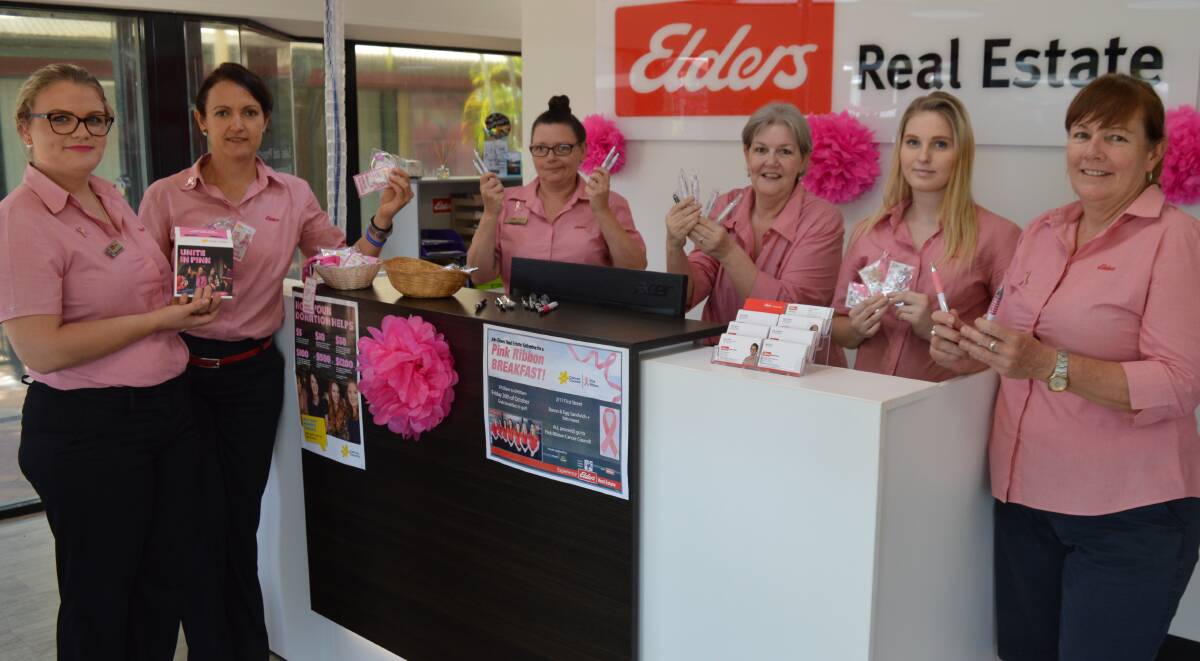 SUPPORT: The Elders team is hosting an early morning Pink Ribbon breakfast this Friday. Picture: Chloe Follett. 