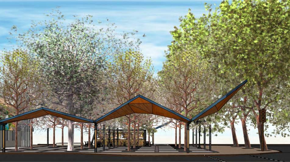 The CBD Revitalisation money will now be focused on transforming 50 Cent Park into a town square. Picture: Katherine Town Council. 