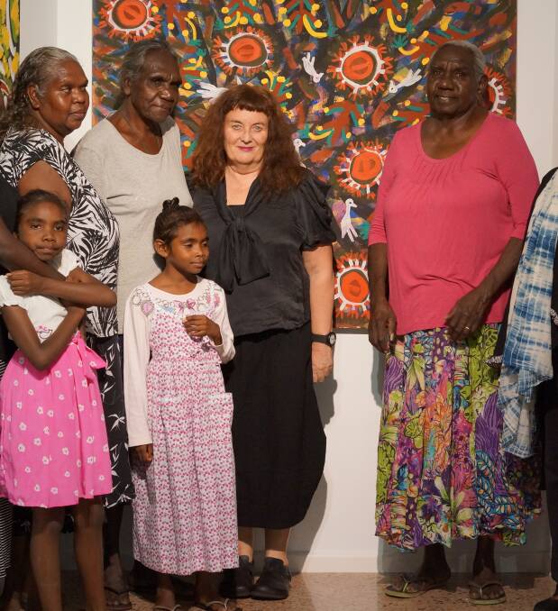 LEGACY: Dr Cathy Laudenbach and members of Mary Kunyis family. Picture: Cultural Centre. 