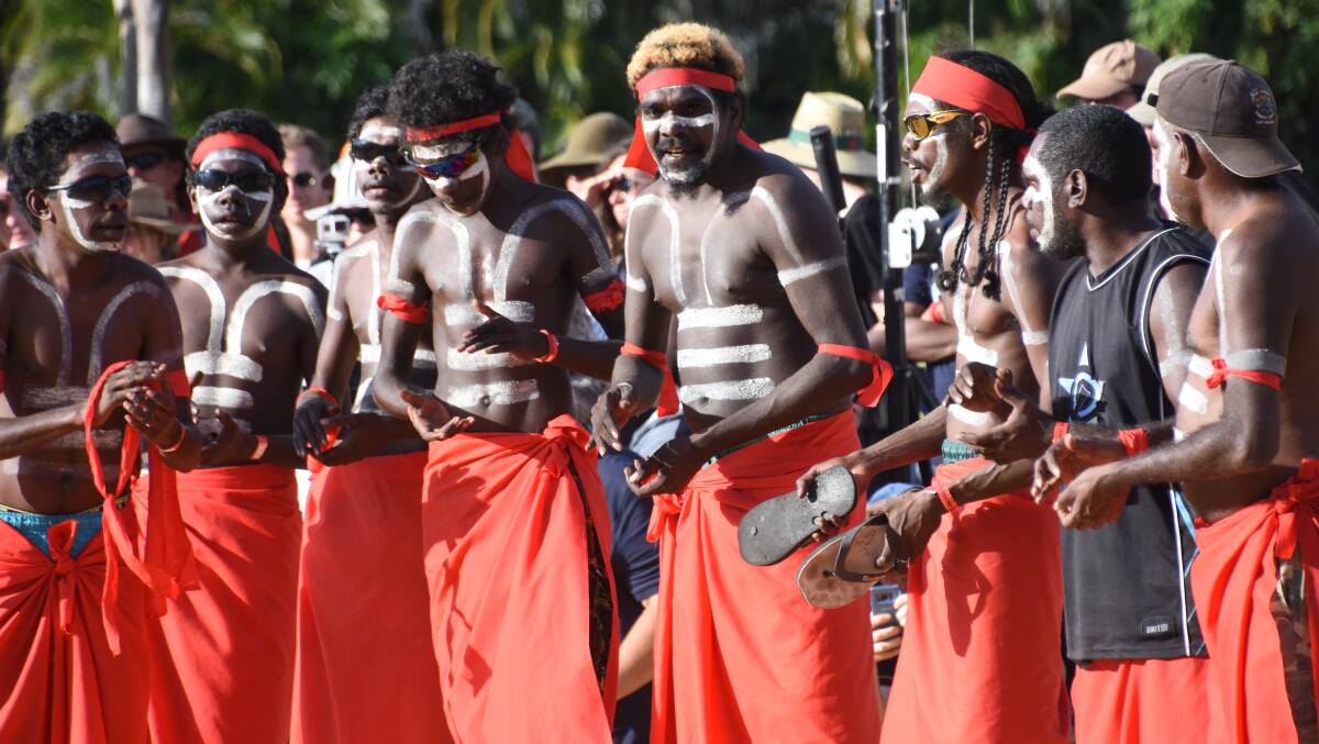 Dancers from Numbulwar, in the NT shared their culture through song and dance at the annual Barunga Festival where the theme this year celebrated Indigenous language.