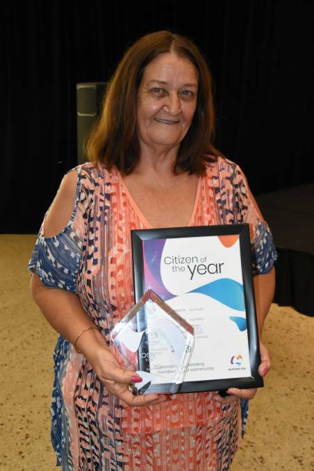 CITIZEN OF YEAR: Sue Pszkit, the coordinator of Red Cross Kalano Flexible Care, was awarded Citizen of the Year.