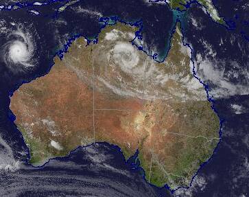 Cyclone Esther has been downgraded to a tropical low. Picture: BOM.