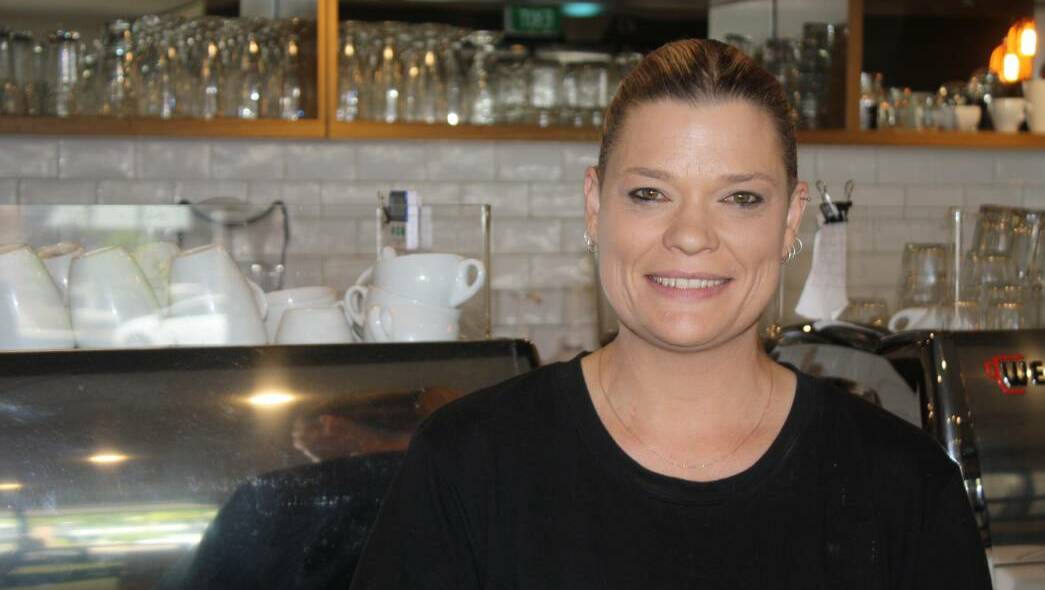 COMPETITION FOR WOOLIES: Coffee Club barista, Ally Herring said, "give us a Coles". 