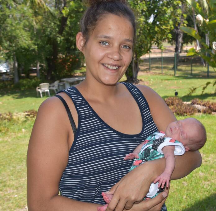 NEW MOTHER: Chyeanne Morgan is overjoyed to have Kattleya Roughton all to herself after months of close monitoring. 