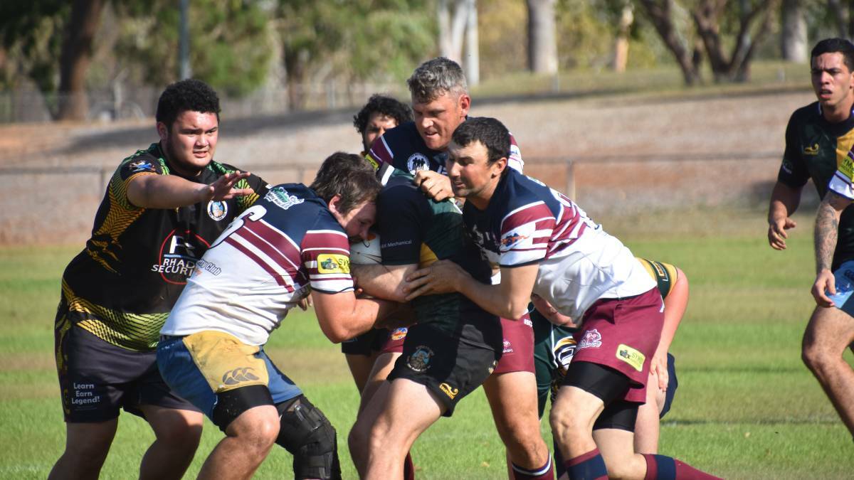 The bureau's sweltering forecast did not disappoint as teams from across the Top End battled it out in the second round of the NT Rugby Union's Summer of Sevens in Katherine in October. 