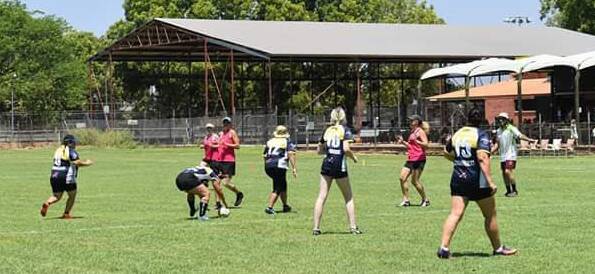 FIRST GAME: The girls competed in four games. Picture: Jack Gala. 