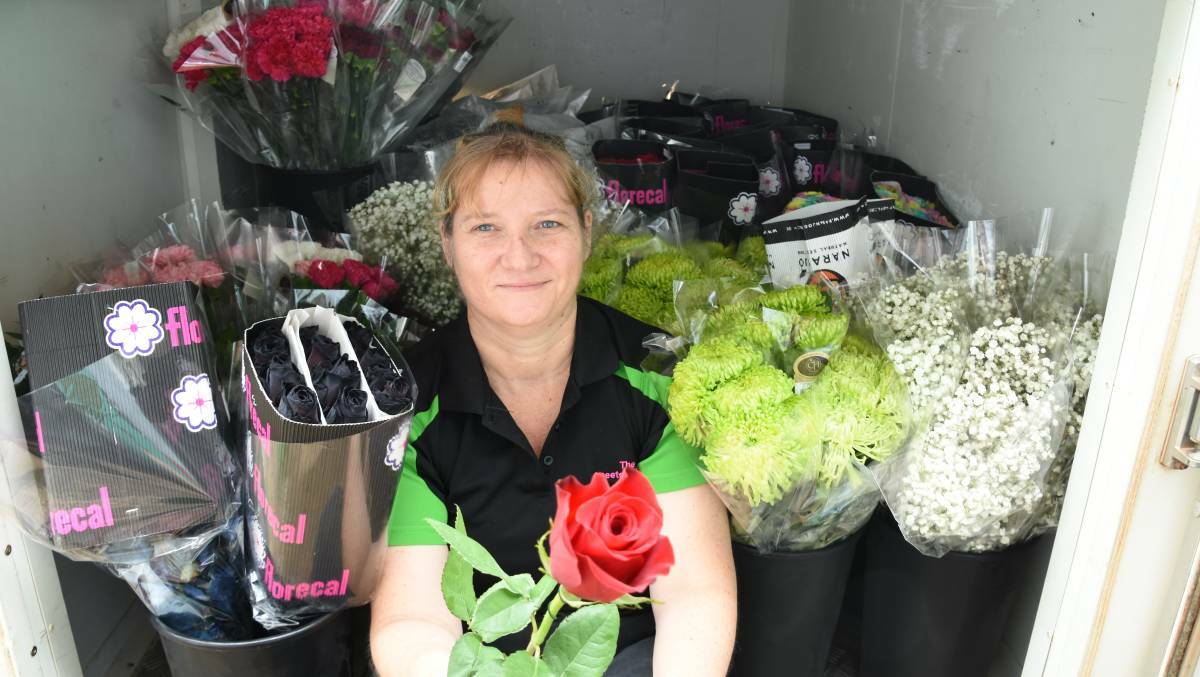 Lana Read said she is looking forward to shorter days in her new florist shop, but is expecting to be run off her feet, like usual, on Valentines Day and Anzac Day. 