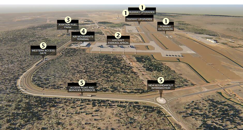 There is lots of work to be done at Tindal RAAF Base before the arrival of the new Joint Strike Fighters. Picture: Supplied. 