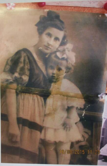 Nadia Pascoe at a very young age with her mother Neila, photographed in Russia between 1915 and 1920. Original photo supplied: Neila Boyle. 