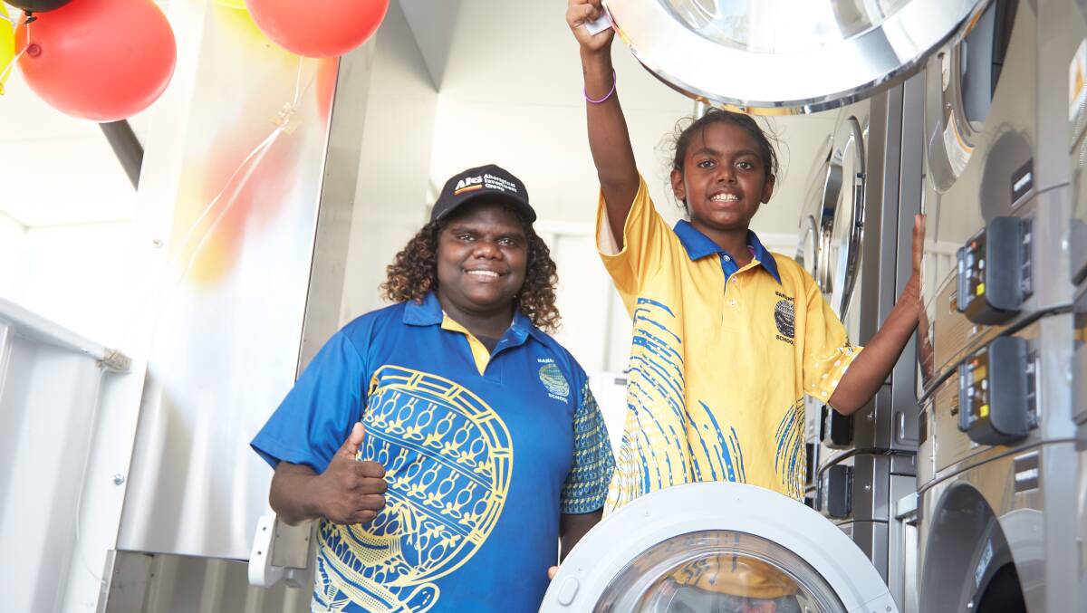 The Remote Laundries project aims to reduce rates of scabies, trachoma and rheumatic heart disease as well as improve school attendance and contribute to employment opportunities in community.  Picture: Supplied. 