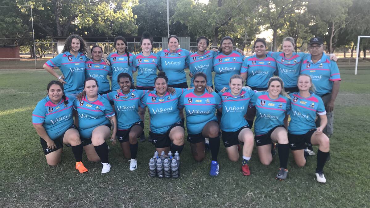 KATHERINE WIN: Katherine Girls Rugby League team has dominated their first game against Darwin South. Photo: Dakota Oxenham