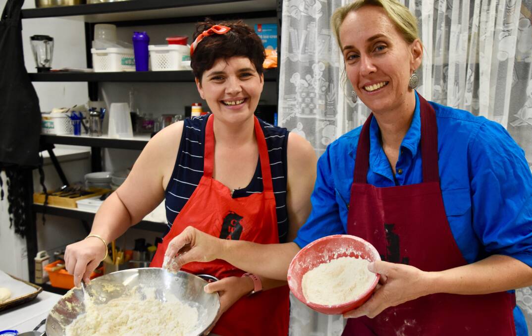 BAKERS: Country Women's Association secretary Liz McKerracher and president Heather Dingle know how to make scones and after years of baking they have collectively rustled up thousands. 