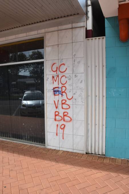 Graffitti and empty shops on the main street have long been an issue in Katherine. 