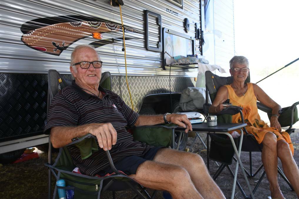 Grey nomads, Keith and Denise Kirkwood-Ryan visited Katherine last year at the tail end of the season. 