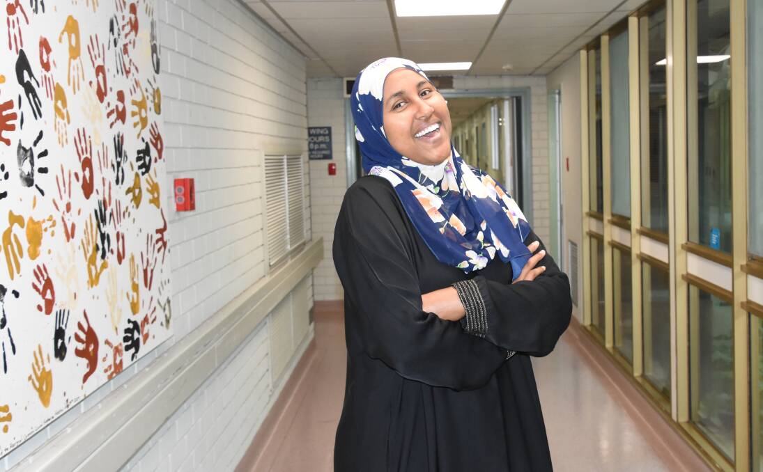BIG MOVE: Fatuma Osman, a nurse at Katherine Hospital, has embraced life in the Top End despite being away from her large family in Adelaide. 