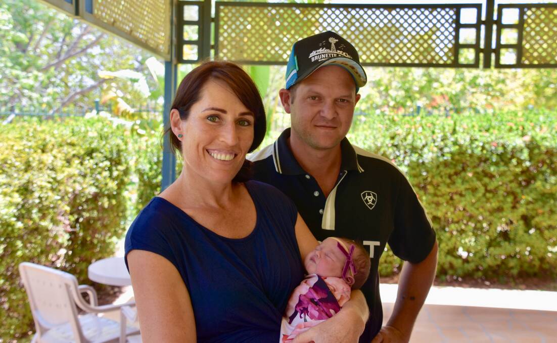 Clancy Snell and her Partner Larry Snell were very excited to introduce Bonnileigh Snell to Katherine on November 12. 
