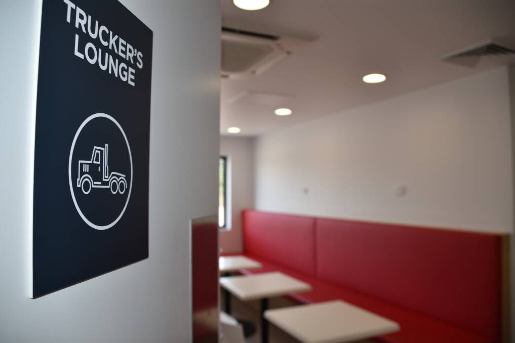 The new Puma Energy service station comes equipped with a trucker's lounge, which includes washing machines and showers. 