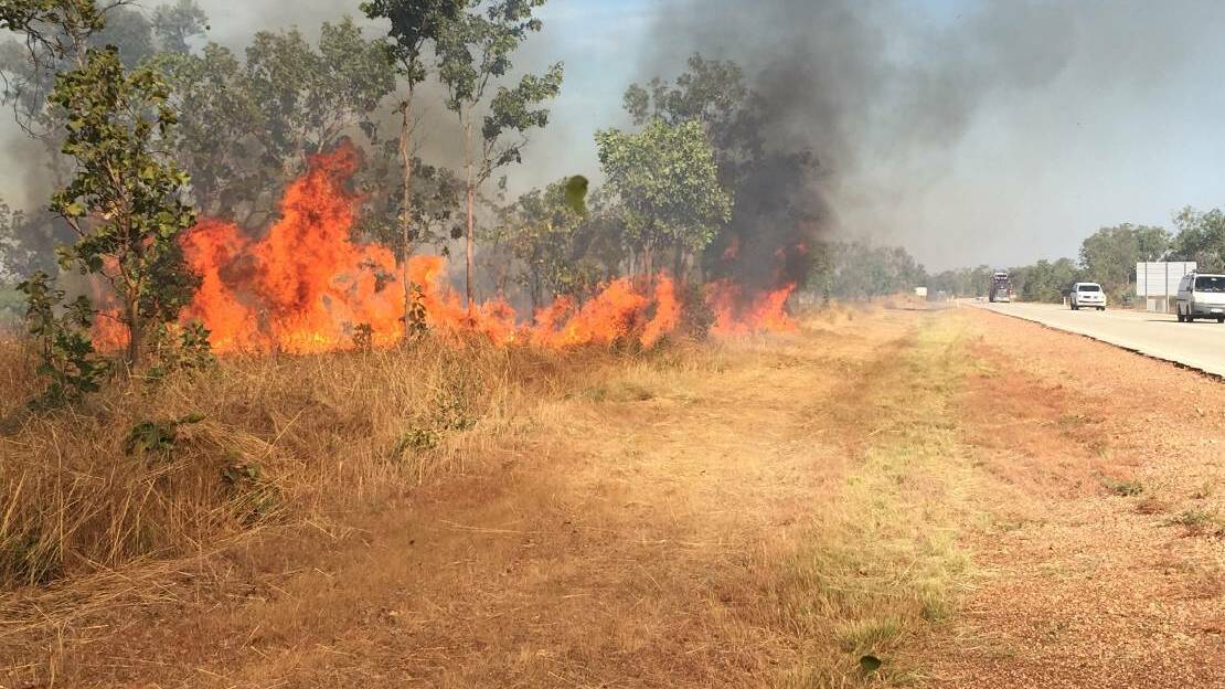 Fires have blackened bush lands and threatened properties across Katherine as the region struggles through an especially long and parched season.