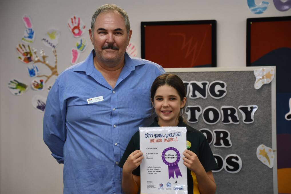Katherine South Primary School student Sophia Bartlett was awarded a certificate of participation. 