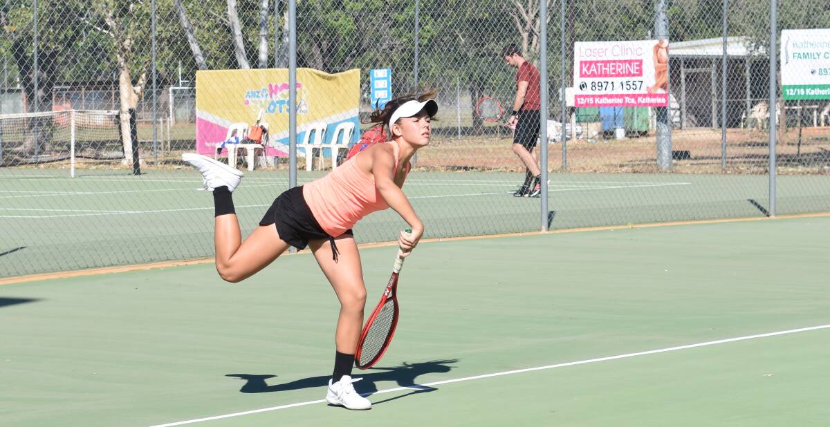 Some of the best tennis players in the NT compete in the Katherine Open. 