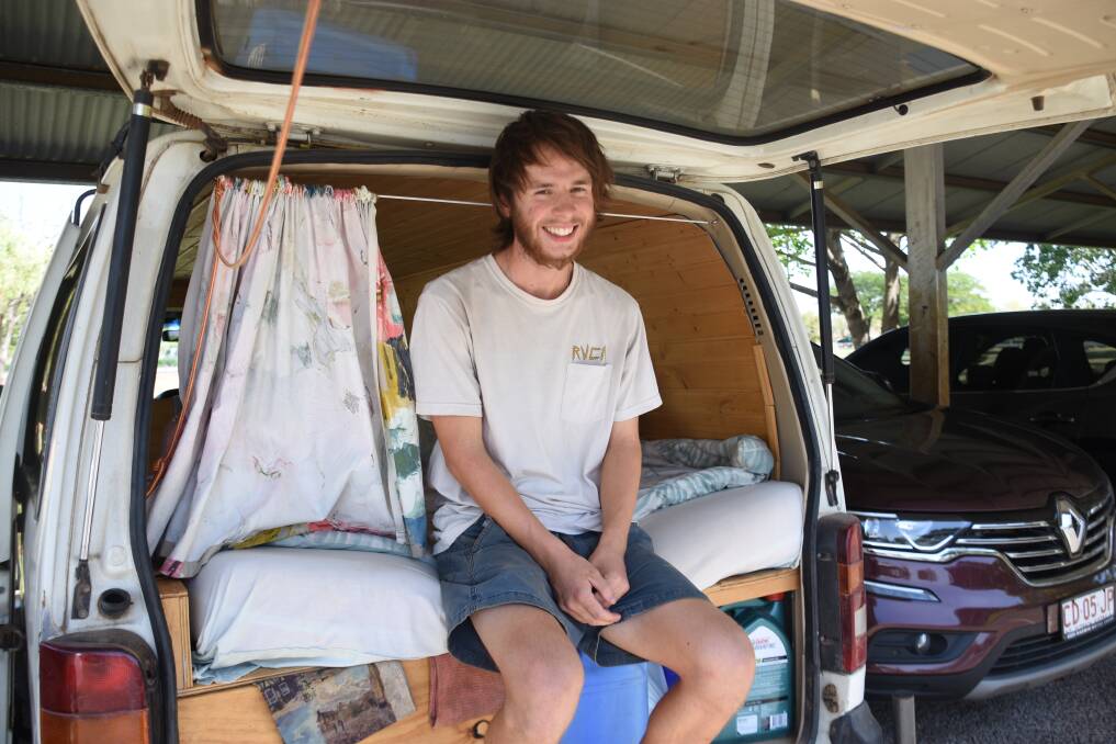 Brandon Wilson will be in Katherine for the next eight to ten weeks, exploring and saving money for his travels.
