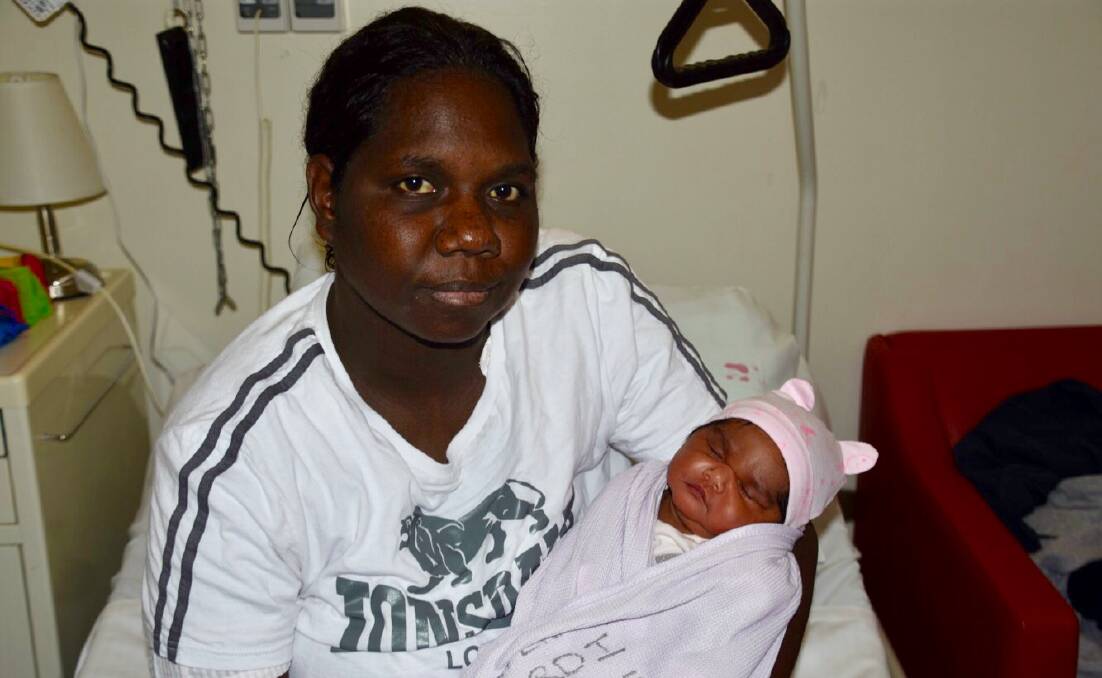 NEW MUM: Roddy-Anne Joshua with her new baby Nicoda Ferrell. 
