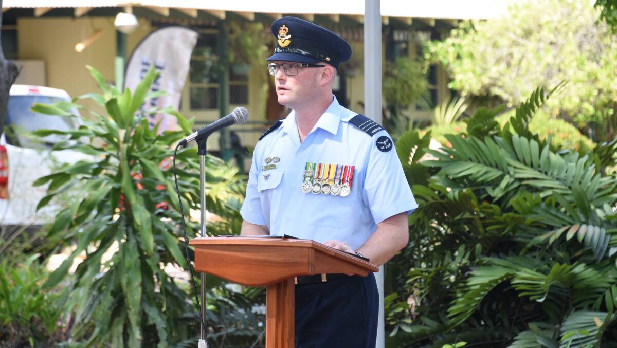 New to Katherine, Wing Commander Tim Ferrell provided a commemorative address paying tribute to those who made an essential contribution to the effort at the time of the bombing. 