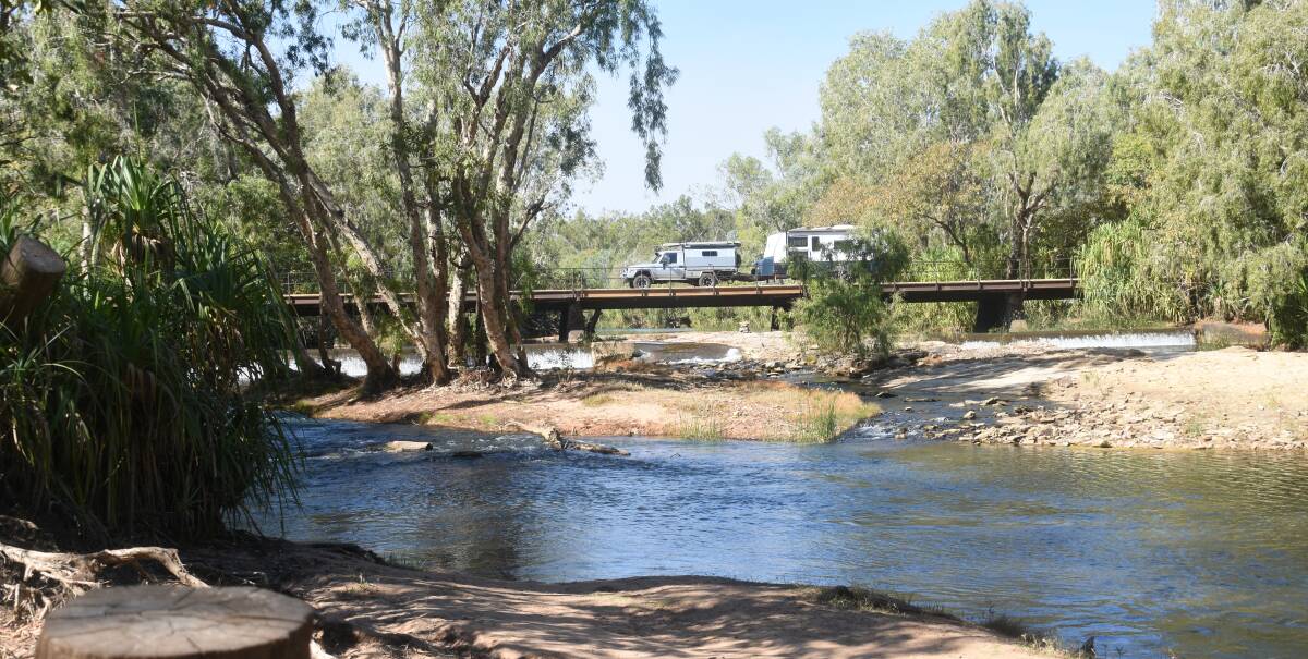 LOW POINT: Long term residents claim they have never seen the Katherine River so low. 