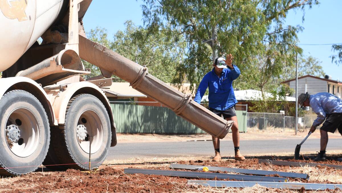 The team have delivered upgrades to public housing across Katherine. 
