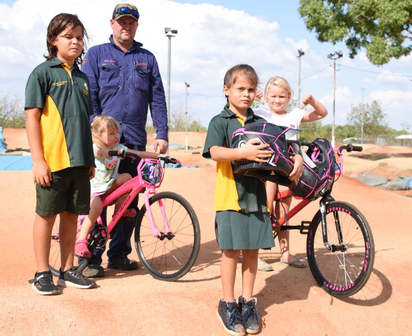 The Big Rivers BMX Club's Liam Wilton, Tarhni Carter, Mitchell Carter, Leyarna Wilton and Jodi Carter will not give up the fight to stay open despite the ongoing crime impacting their sport. 