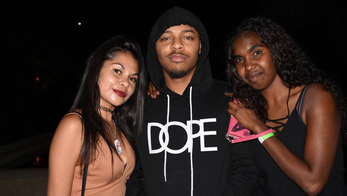 MEET AND GREET: Temisha Ah-Fat and Alexandra Martin were two of the lucky few able to meet Bow Wow in person. 