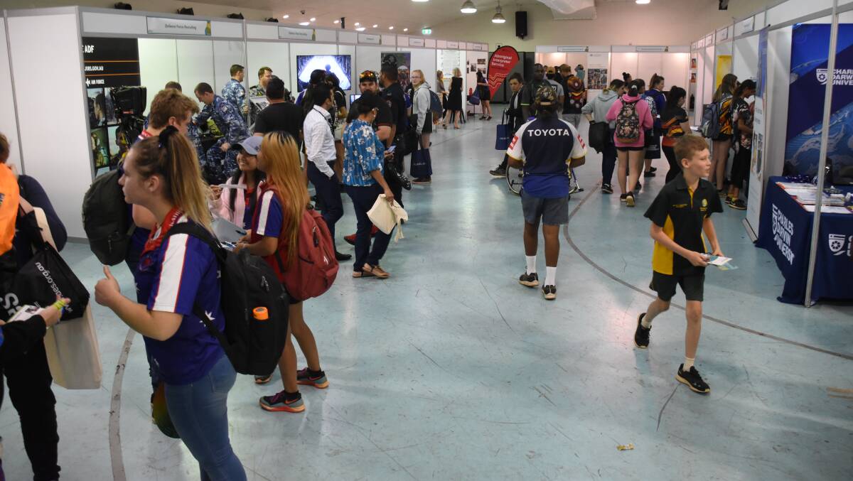 FUTURE: About 600 students were given a glimpse of future career possibilities at a careers expo held at the YMCA today. 