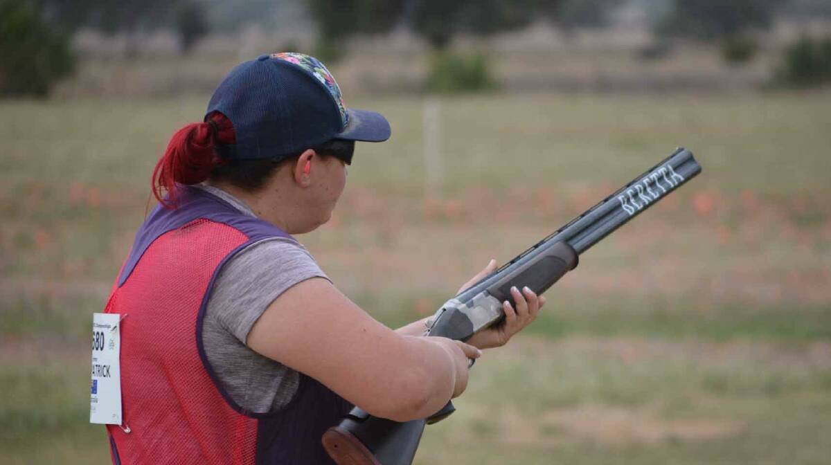 STRAIGHT SHOOTER: Emma Fitzpatrick moved to Katherine earlier in the year and not willing to travel to Darwin every time she wants to shoot, decided the town could do with a club. Picture: Supplied.