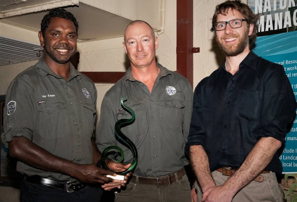 Virgin Coastcare Award was awarded to Dhimurru Aboriginal Corporation. Picture: Supplied. 