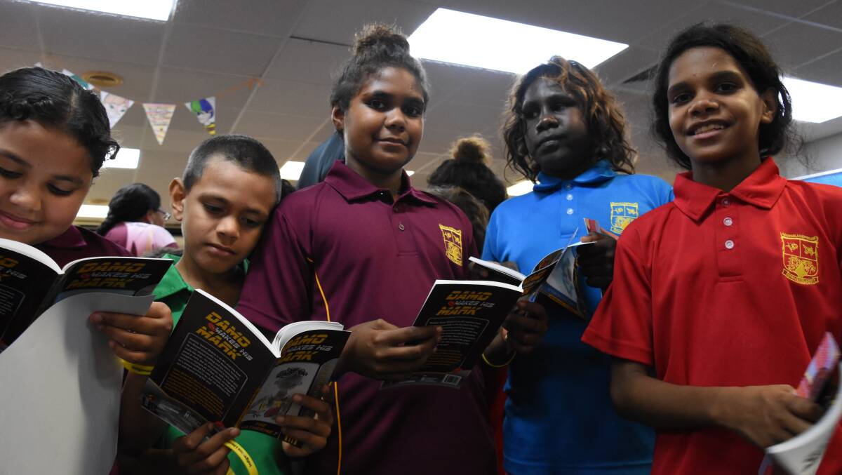 Macfarlane Primary School students were excited to get reading. 