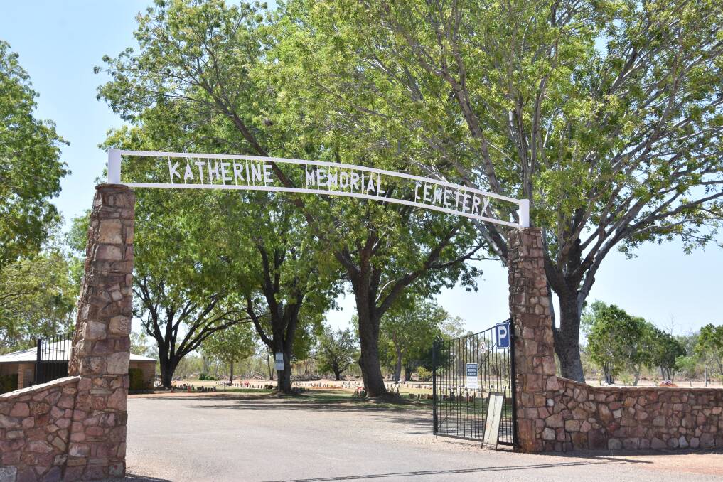 Council workers have discovered syringes at the Katherine Cemetery. Picture: Brooklyn Fitzgerald. 