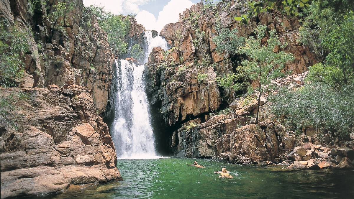Southern Rockhole is filling up with water as the wet season sets in. Picture. Department of Tourism and Culture. 