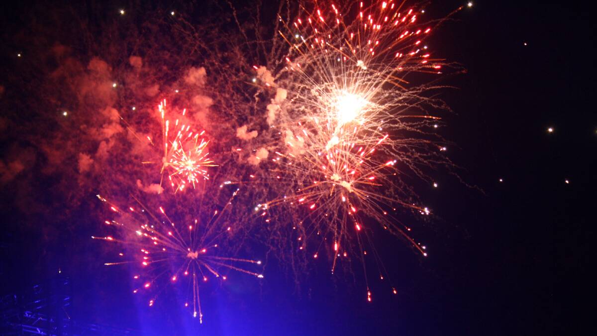 Fireworks lit up the sky last night for Territory Day. 