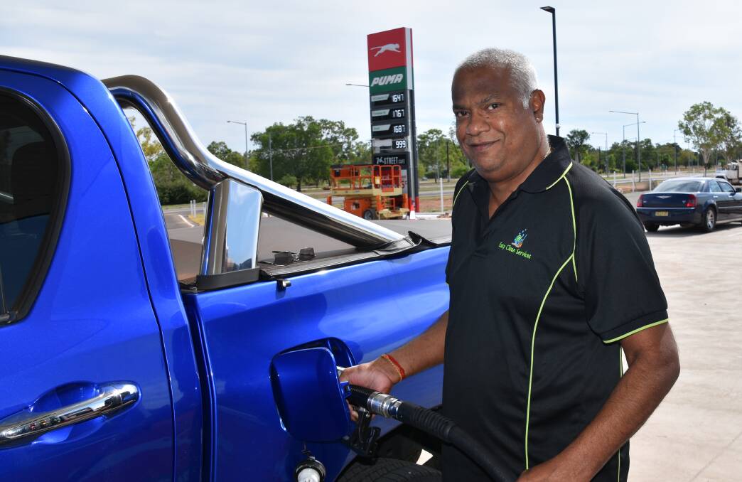 CETRAL LOCATION: Vijay Soundron is happy to have a service station close to his home in Katherine East. 