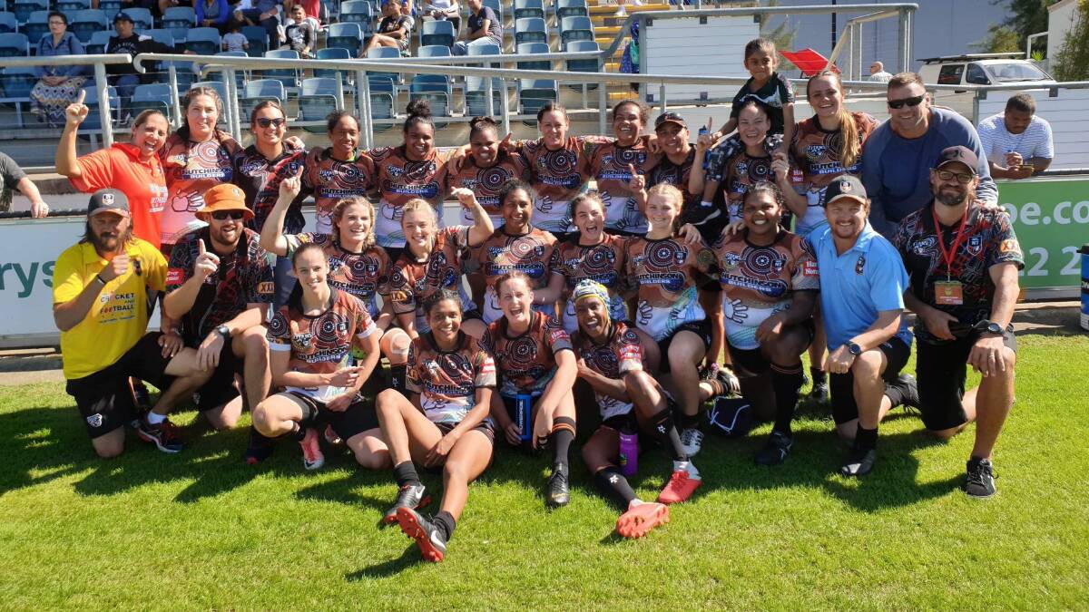 The NT Titans fought hard to secure draws in all three of their matches at the Rugby League Affiliated State Championships in Sydney. Picture: Alysia Bader. 
