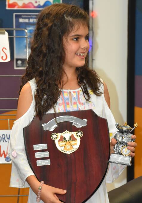 YOUNG AUTHOR: Olivia Russell was awarded for her new book The Messy Dog. 