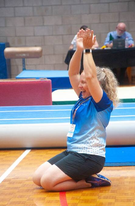 Coach Megan Pickering started the Active Feet gymnastics team five years ago, to build confidence in young people and get them exercising in a fun environment. Picture: Supplied. 