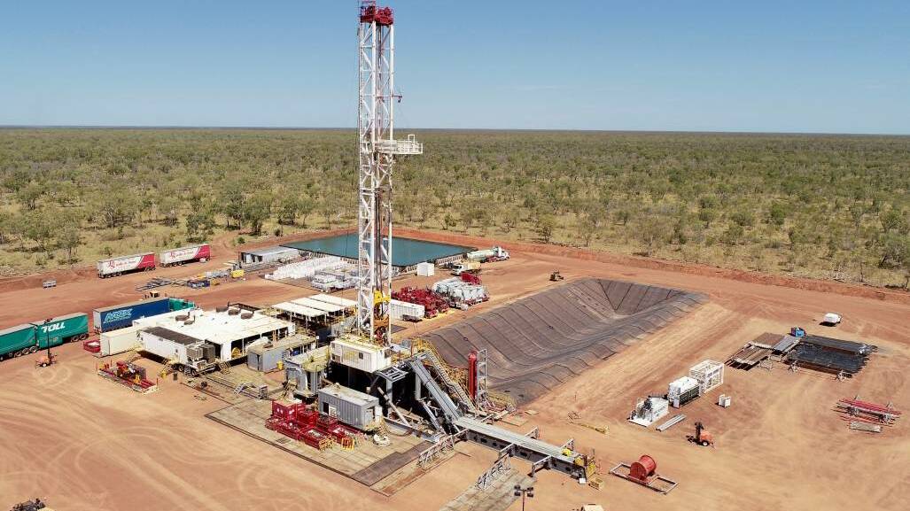 Origin's Kyalla 117 is the first of two new wells to be drilled to help the energy company determine the potential of resources in the Beetaloo. Picture: Origin Energy. 