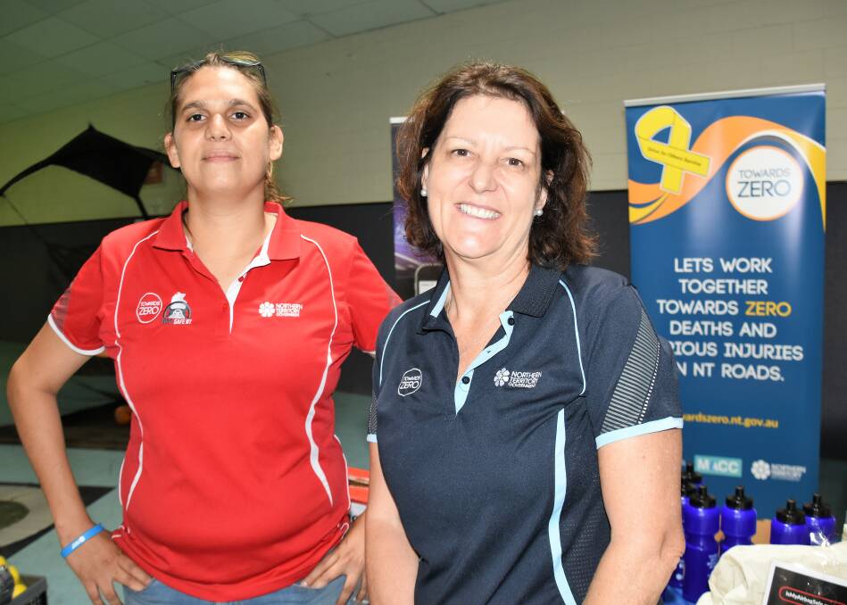 Cara Yovanovic and Jenny Malone from Road Safety NT were on hand to ensure drivers are being safe at a time more cars are on the road, and driving conditions are often more difficult to navigate. 