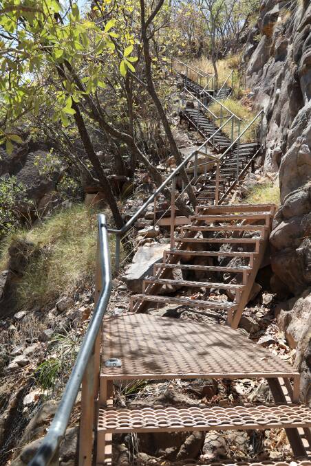 The work will include new steps made of natural rock. Picture: Supplied. 