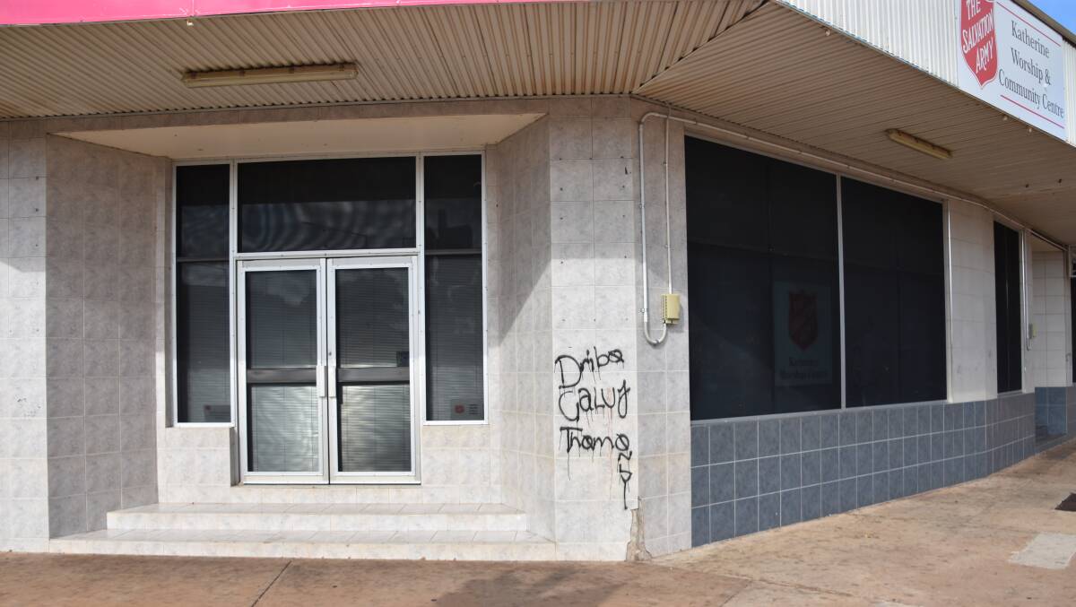 This week the Katherine Salvation Army was hit by vandals who graffitied the walls. 